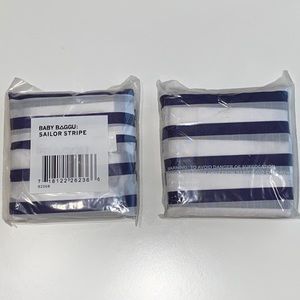 NWT 2x BAGGU SAILOR STRIPE Baby Size Reusable BagS